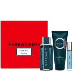 Ferragamo Intense Leather 100ml.10ml.100sg SET